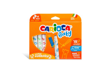 Marcadores Carioca Baby 12 Cores